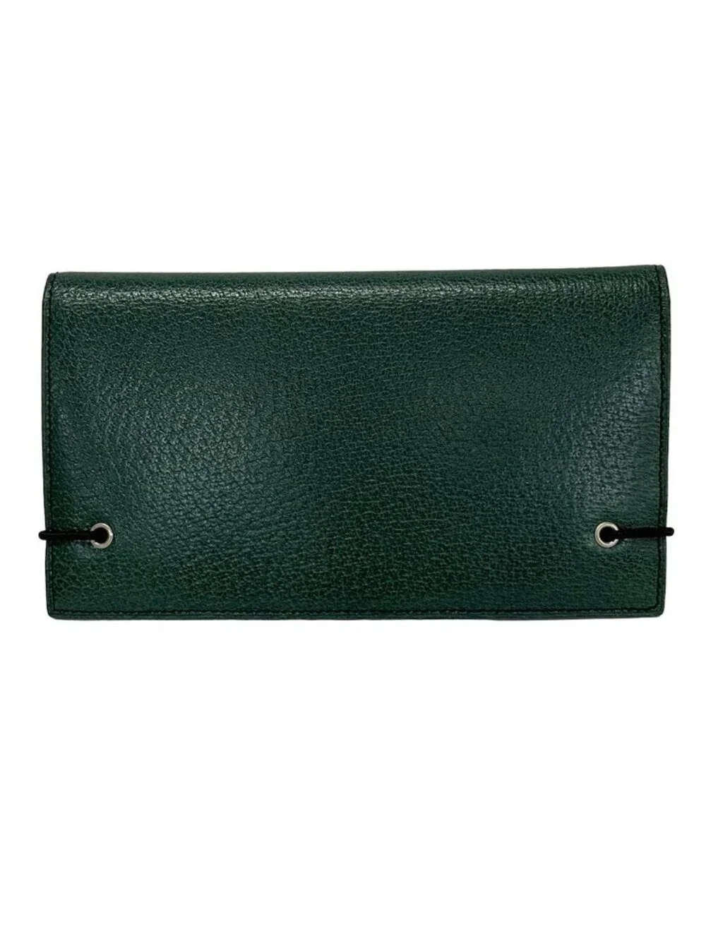 Prada Agenda Dark Green Leather